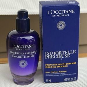 L'Occitane Immortelle Precious Enriched Emulsion 75ml - New With Box
